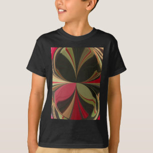 Abstract Design with Flowing Lines Art Print T-Shirt
