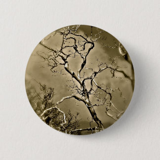 ABSTRACT DESIGN WITH TREE BRANCHES ILLUSION 6 CM ROUND BADGE