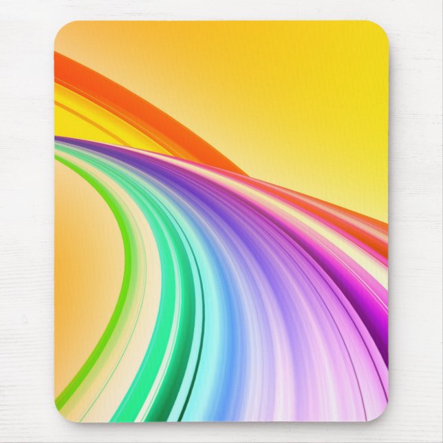 Abstract Design Yellow Orange Background Banner Mouse Pad (Front)