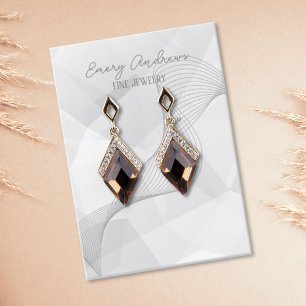 Abstract  Designer Jewellery Earring Holder Displa Business Card