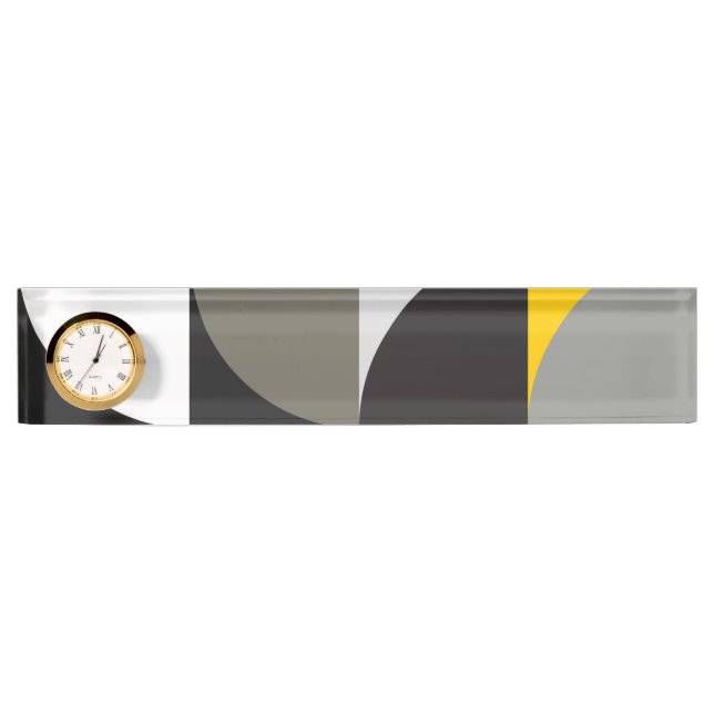 Abstract  Desk Name Plate (Front)