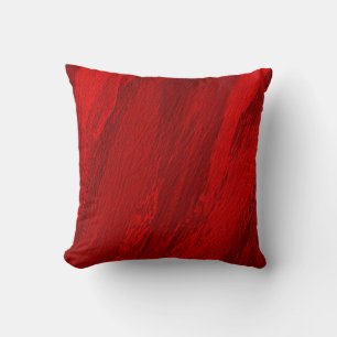 Abstract diagonal shades of red design cushion