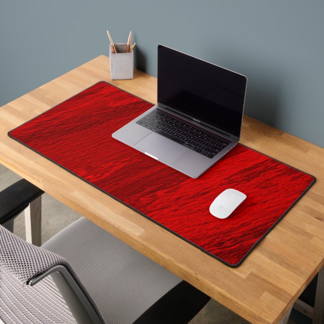 Abstract diagonal shades of red design desk mat (Office 2)