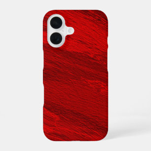 Abstract diagonal shades of red design iPhone 16 case
