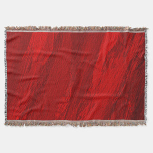 Abstract diagonal shades of red design throw blanket