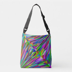 Abstract Diamond Crossbody Bag