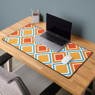Abstract diamond geometrical desk mat