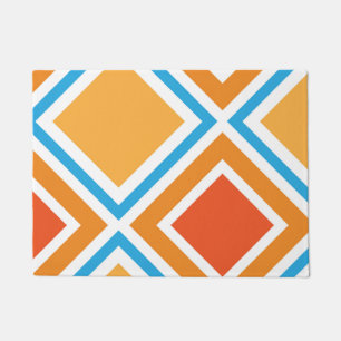 Abstract diamond geometrical doormat