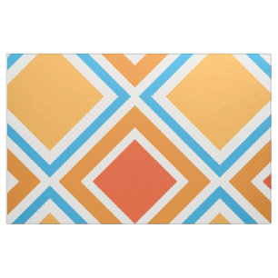 Abstract diamond geometrical fabric