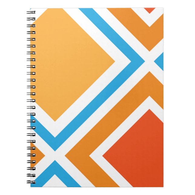 Abstract diamond geometrical notebook (Front)