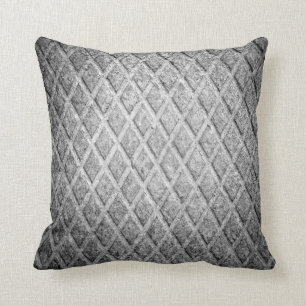 Abstract diamond metal cushion