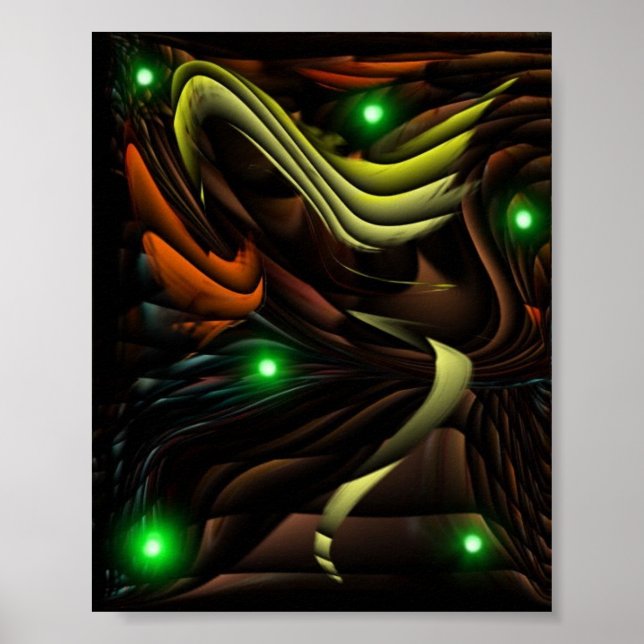 Abstract Digital Art by Teo Alfonso Poster (Front)