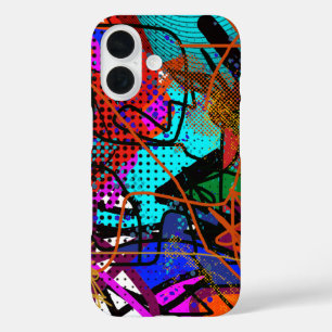 Abstract digital art iPhone 16 case