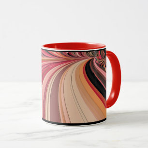 Abstract digital art evoking a sense of speed mug