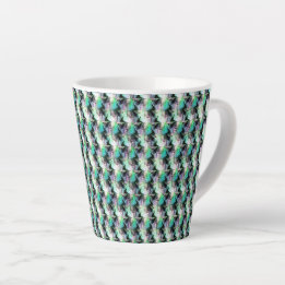 Abstract digital pattern design 1221 - Latte Mug