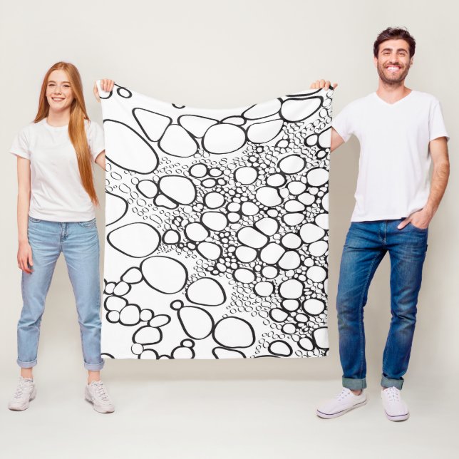 Abstract digital work 10 fleece blanket (In Situ)