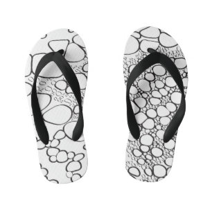 Abstract digital work 10 kid's jandals