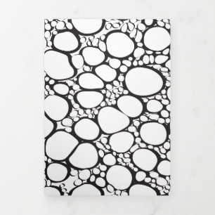 Abstract digital work 10 Tri-Fold holiday card