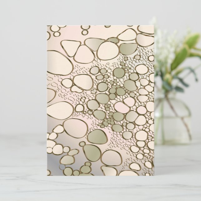 Abstract digital work 5 thank you card (Standing Front)