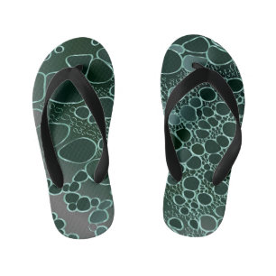 Abstract digital work 9 kid's jandals