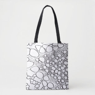 Abstract digital work tote bag