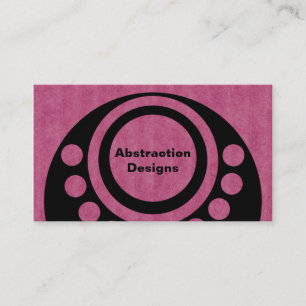 Abstract Dimensions Business Card, Fuchsia Business Card