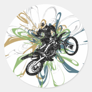 Abstract Dirt Bike Stickers