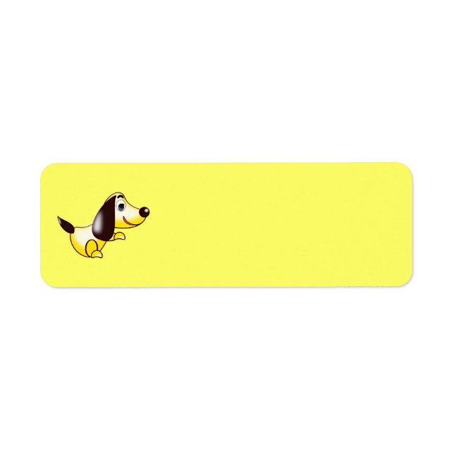 abstract dog Label (Front)
