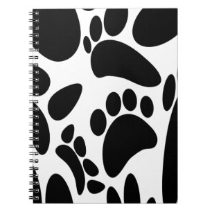 Abstract Dog Pawprint Notebook