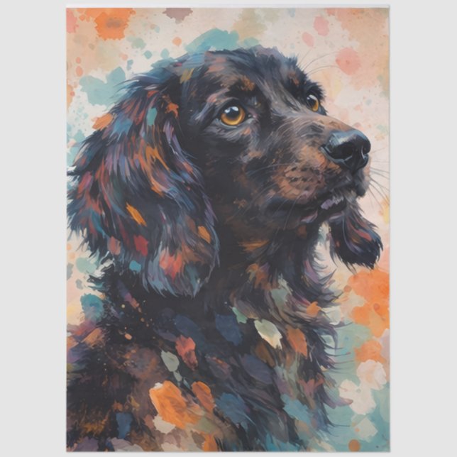 Abstract Doggo  Tissue Paper (Front)