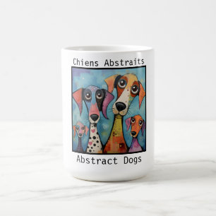 Abstract Dogs blue Coffee Mug