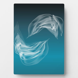 Abstract Dolphins at Play Plaque