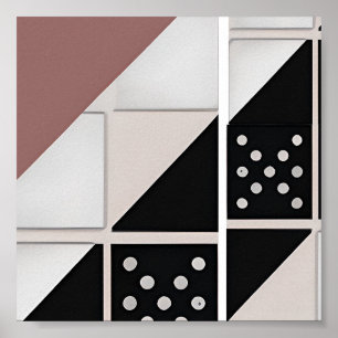 Abstract dominos poster