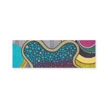 Abstract doodle art, flowing shapes, book mark