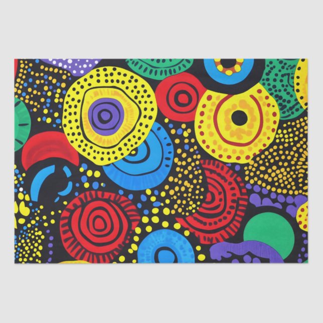 Abstract dot art 4 tissue paper (Front)