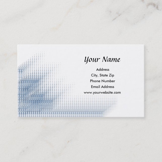 Abstract Dots Business Card (Front)