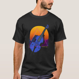 Abstract Double Bass Jazz Musician Contrabass Play T-Shirt