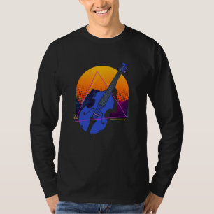 Abstract Double Bass Jazz Musician Contrabass Play T-Shirt
