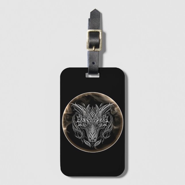 Abstract Dragon Head in Aesthetic  Luggage Tag (Front Vertical)