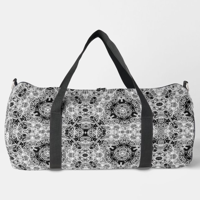 Abstract Dragonflies Duffle Bag (Front)