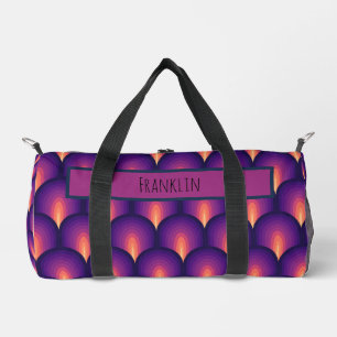 Abstract Drawing I Custom Name Duffle Bag