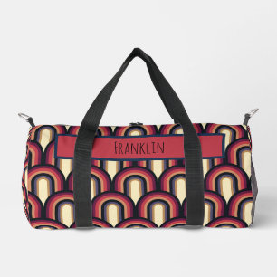 Abstract Drawing I Custom Name Duffle Bag