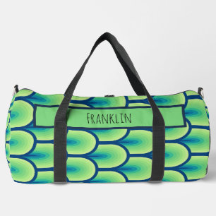 Abstract Drawing I Custom Name  Duffle Bag