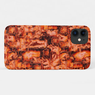 Abstract drawing in mosaic sculpted in coral tones Case-Mate iPhone case