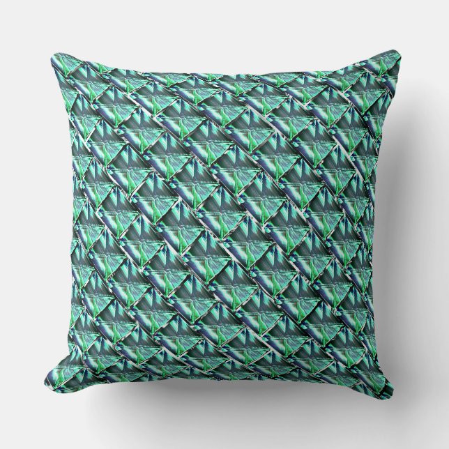 Abstract drawing repetition looking like stones cushion (Front)