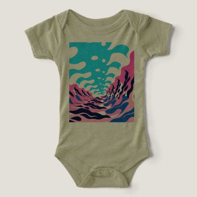 Abstract Dream Wave – Vibrant Surreal Flow (Design Front)