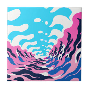 Abstract Dream Wave – Vibrant Surreal Flow Tile