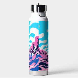 Abstract Dream Wave – Vibrant Surreal Flow Water Bottle
