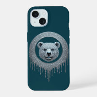 Abstract Dripping Bear Portrait Bold Wildlife Art