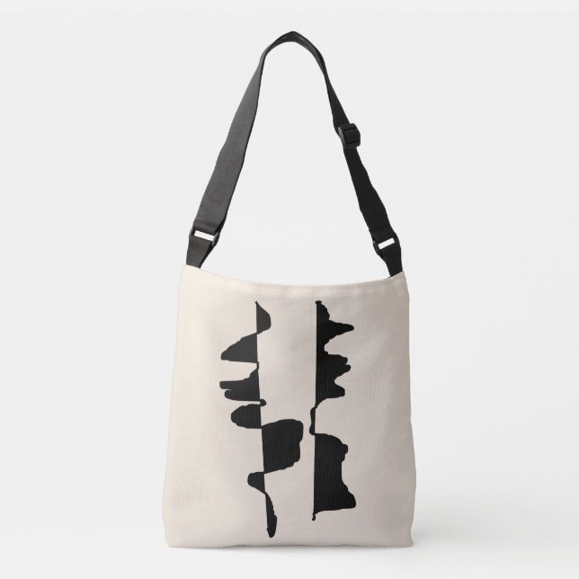 Abstract Dual Face Crossbody Bag (Front)